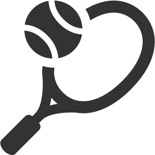 Download Racquet Donations Tennis Black And White PNG Image with No