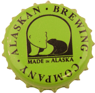 Alaskan Brewing Company Green Bottle Cap Magnet (1000x665), Png Download