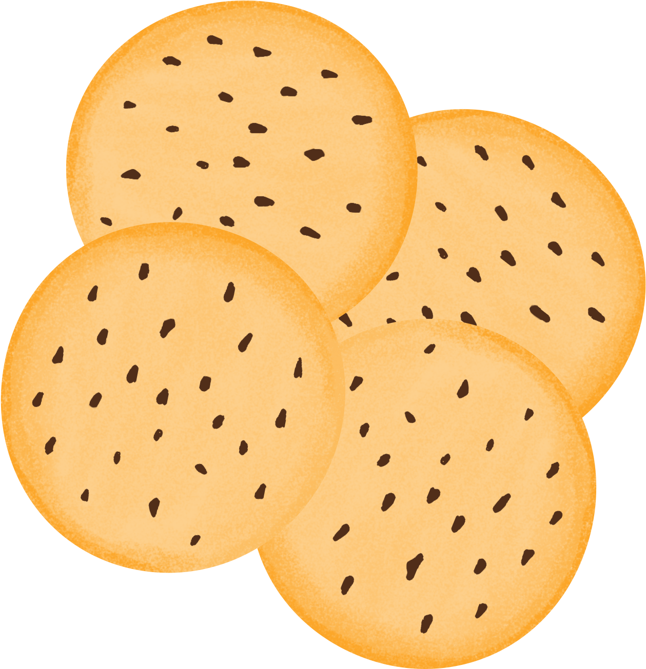 Original Hand Painted Dessert Chocolate Chip Cookies - Cookie (2000x2000), Png Download