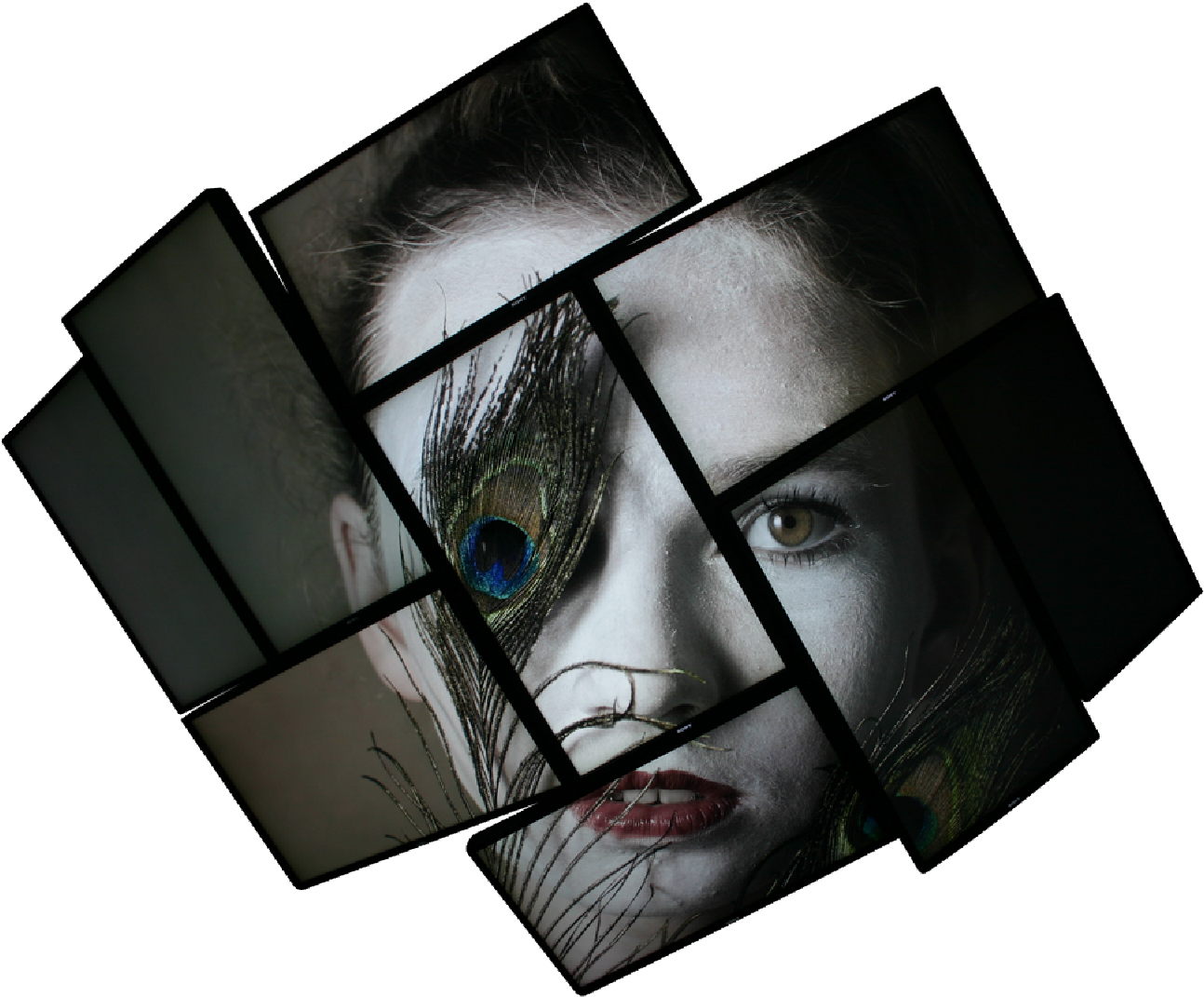 Football Face - Horror (1332x1094), Png Download