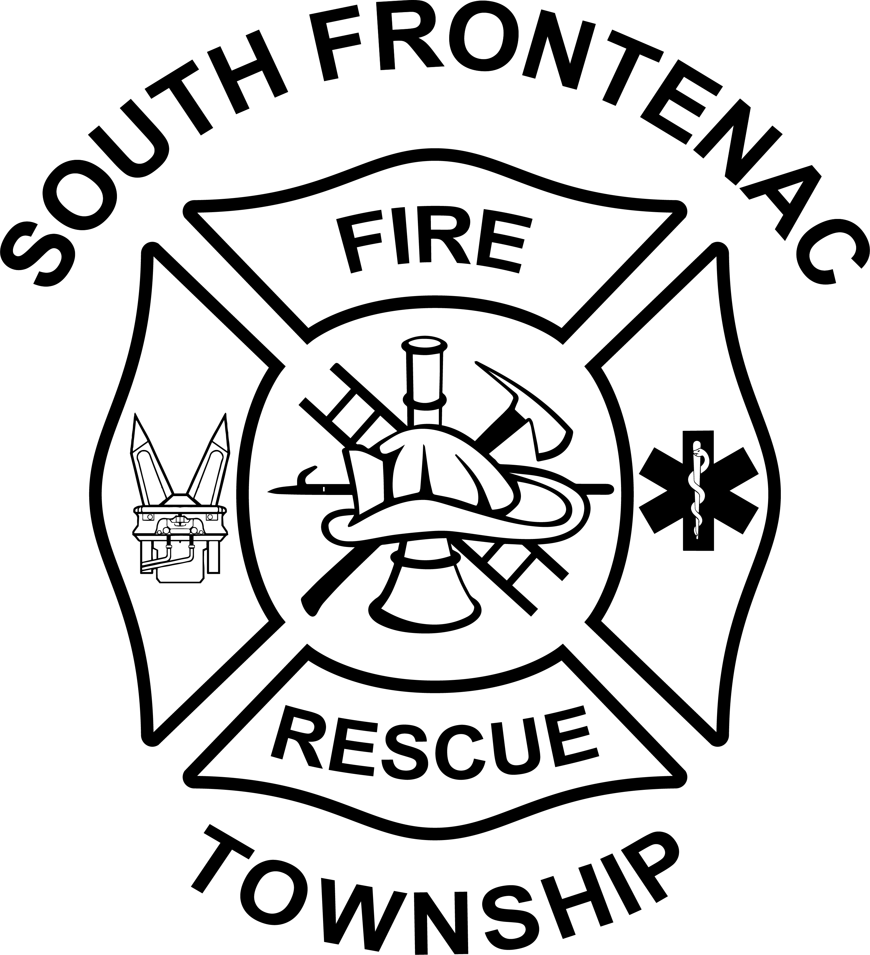 South Frontenac Fire Logo - Star Of Life Symbol (2946x3232), Png Download