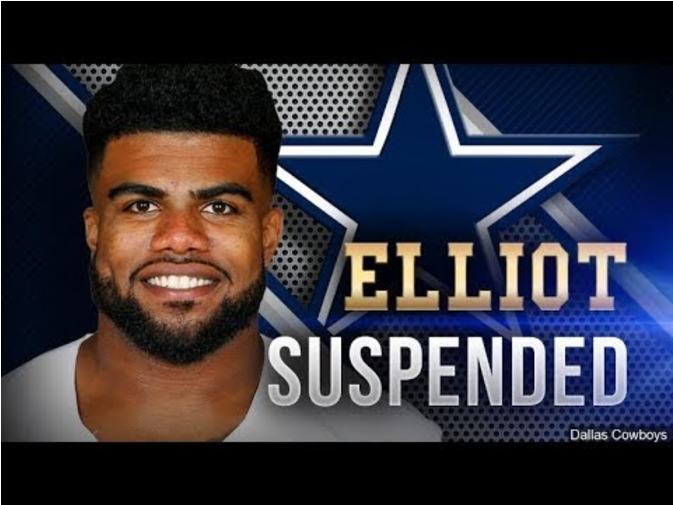 Ezekiel Elliott And What Is Wrong With The Nfl - Ezekiel Elliott Suspended 6 Games (896x504), Png Download