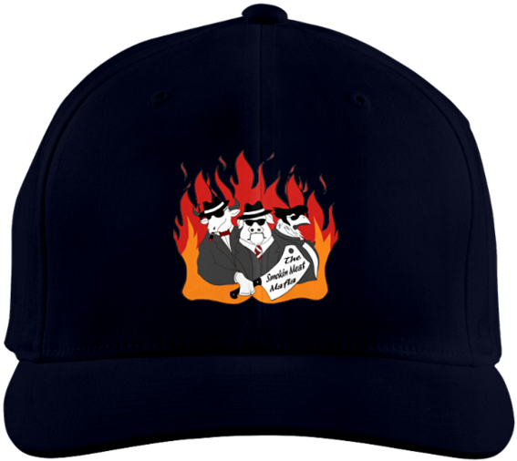 The Smokin Meat Mafia Fire Logo Hat - Baseball Cap (819x1024), Png Download