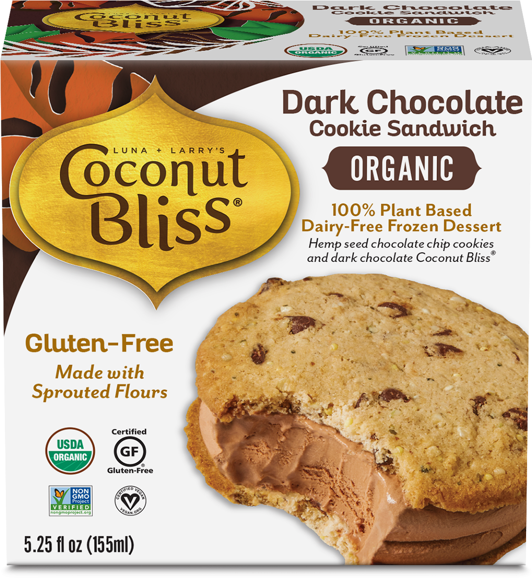Dark Chocolate Cookie Sandwich - Peanut Butter Cookie (1580x1200), Png Download