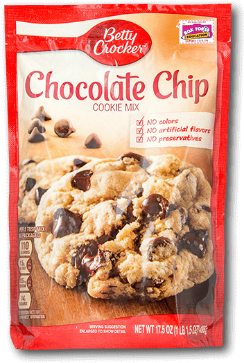 Betty Crocker Cookie Mix - Betty Crocker Chocolate Chip Cookie Mix (600x600), Png Download