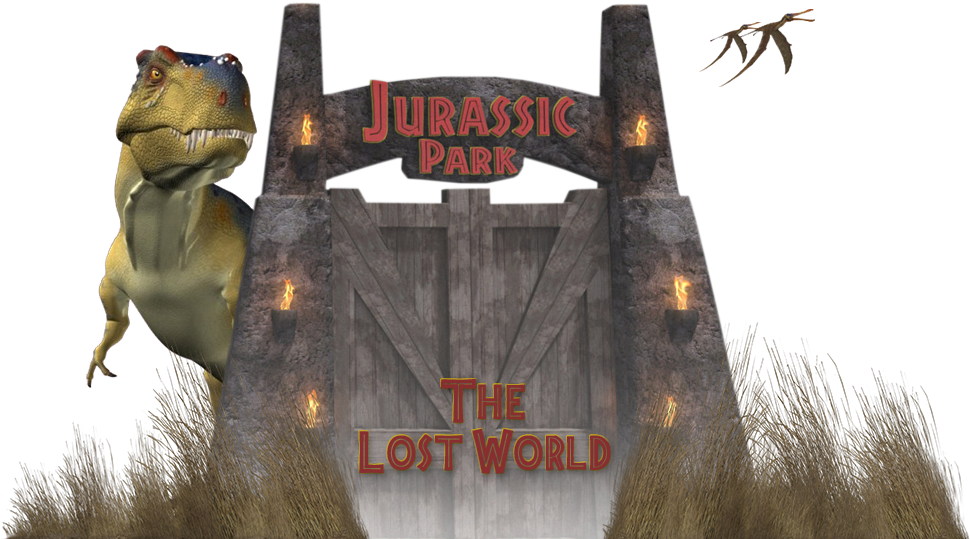 The Lost World - Arte Jurassic Park Png (1000x562), Png Download