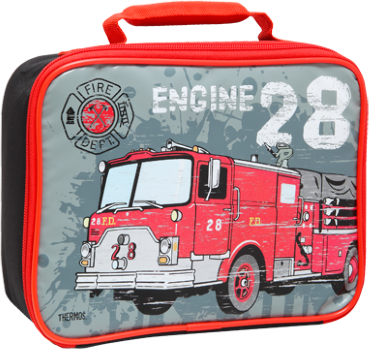 Thermos Lunch Bag Firetruck - Fire Apparatus (733x692), Png Download