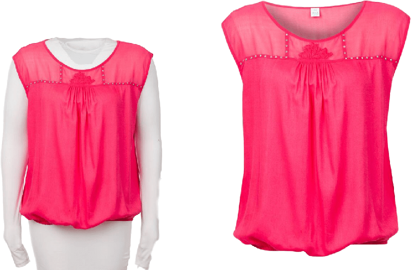 Ghost Mannequin - Blouse (827x544), Png Download