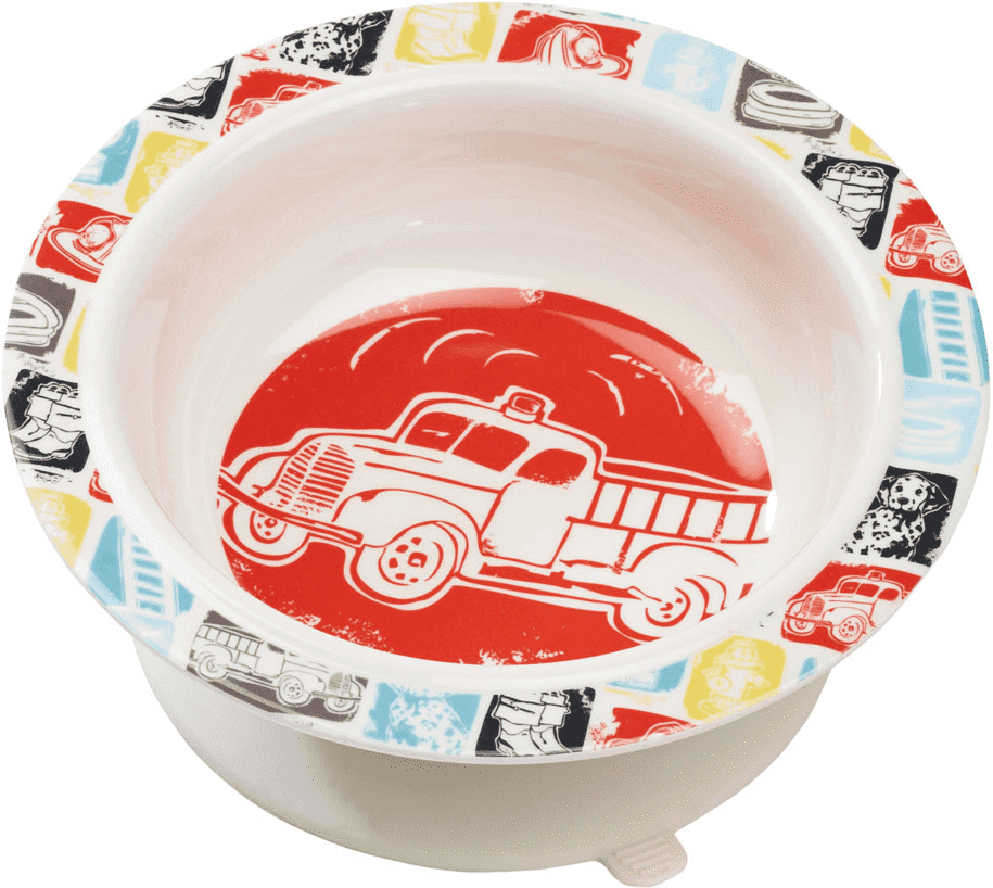 Ore Originals Fire Truck Suction Bowl - Ceramic (1000x1201), Png Download