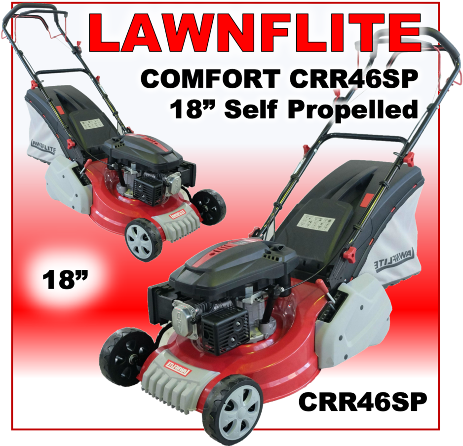 Details About Lawnflite Comfort Crr46sp 18" Rear Roller - Walk-behind Mower (1024x928), Png Download