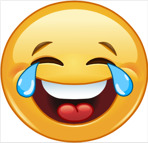 Laugh Pictures - Laughing Through Tears Emoji (664x498), Png Download