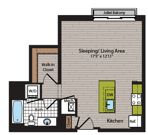 All - Floor Plansedison - Washington Dc Apartment Floor Plans (640x480), Png Download
