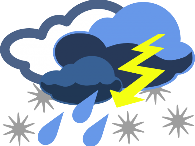 Cold Clipart Harsh Weather - Bad Weather Clip Art (640x480), Png Download