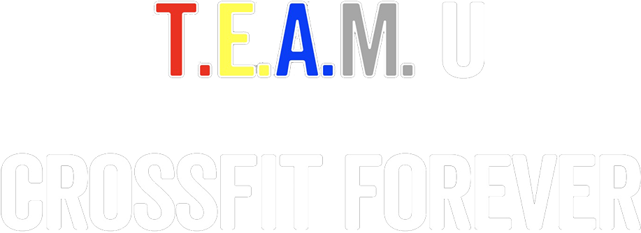 T - E - A - M - U Crossfit Forever Logo - Electric Blue (936x400), Png Download