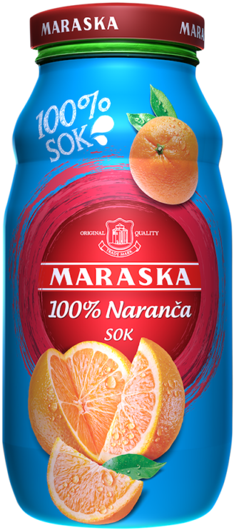 Orange Juice 100% - Orange Soft Drink (387x800), Png Download