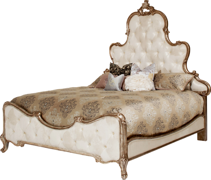 Michael Amini Bed (800x682), Png Download