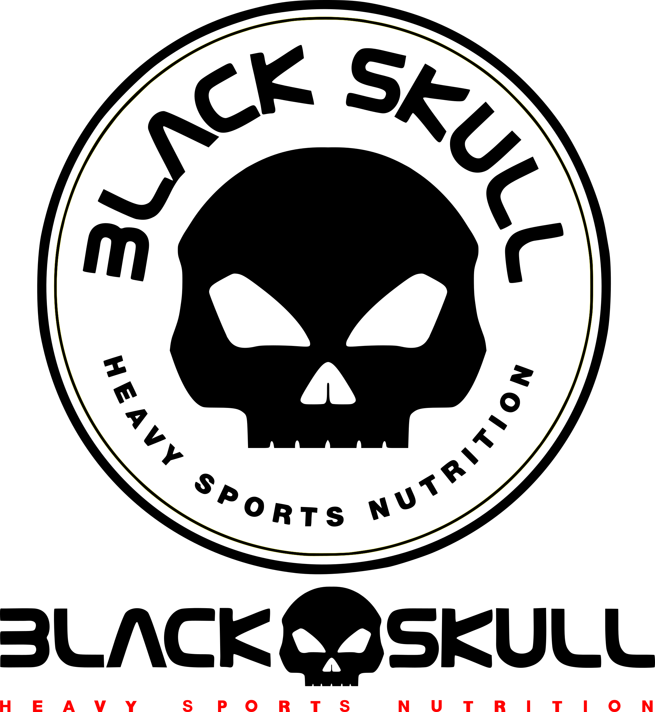 Microsoft Office Logo Png - Black Skull Nutrition Logo (2208x2400), Png Download