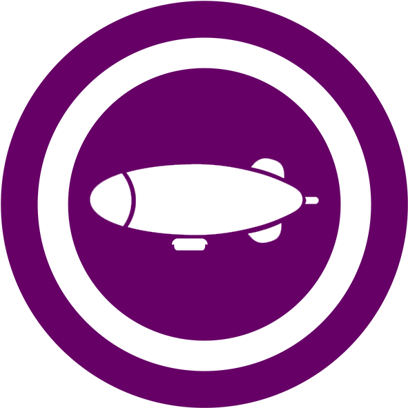 Icon-blimp - Circle (600x600), Png Download