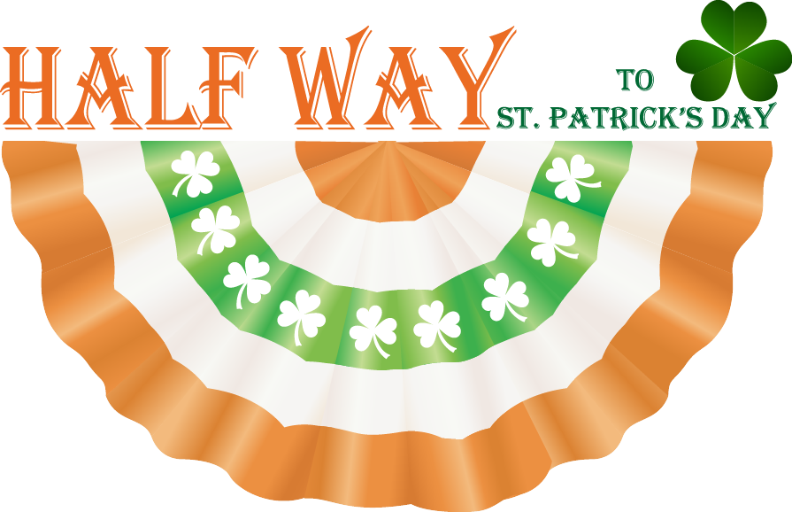 Halfway To St - 1 2 Way To St Patrick's Day (895x578), Png Download