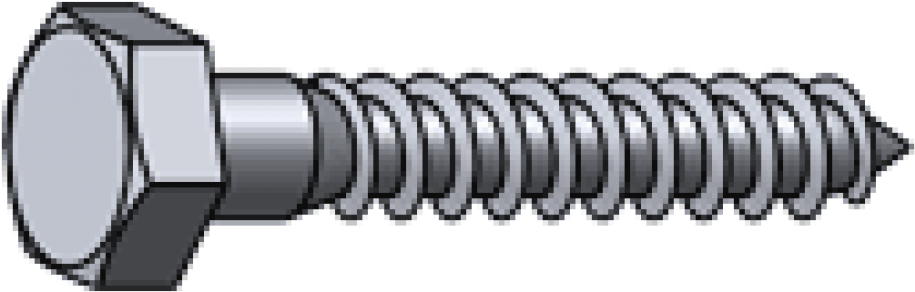 Marine Grade Lag Bolts - Lag Screw Png (956x1000), Png Download