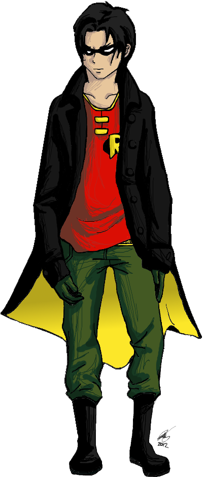 Robin Comic Png Clipart - Robin Comic Png (553x1024), Png Download