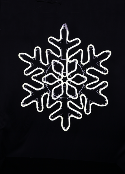 Silhouette Neoled - Led Silhouette Schneeflocke Außen (600x600), Png Download