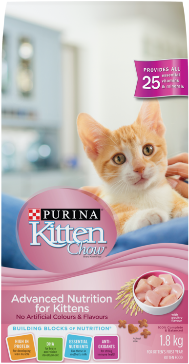 Purina® Kitten Chow® Advanced Nutrition For Kitten's - Purina Kitten Chow (750x750), Png Download