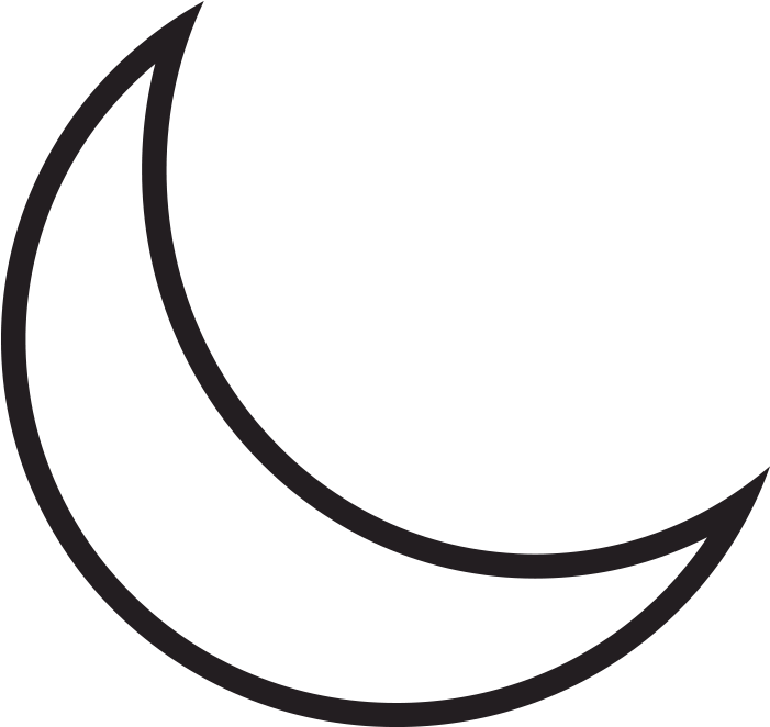 Our-moon - Drawing Of A Crescent Moon (700x700), Png Download