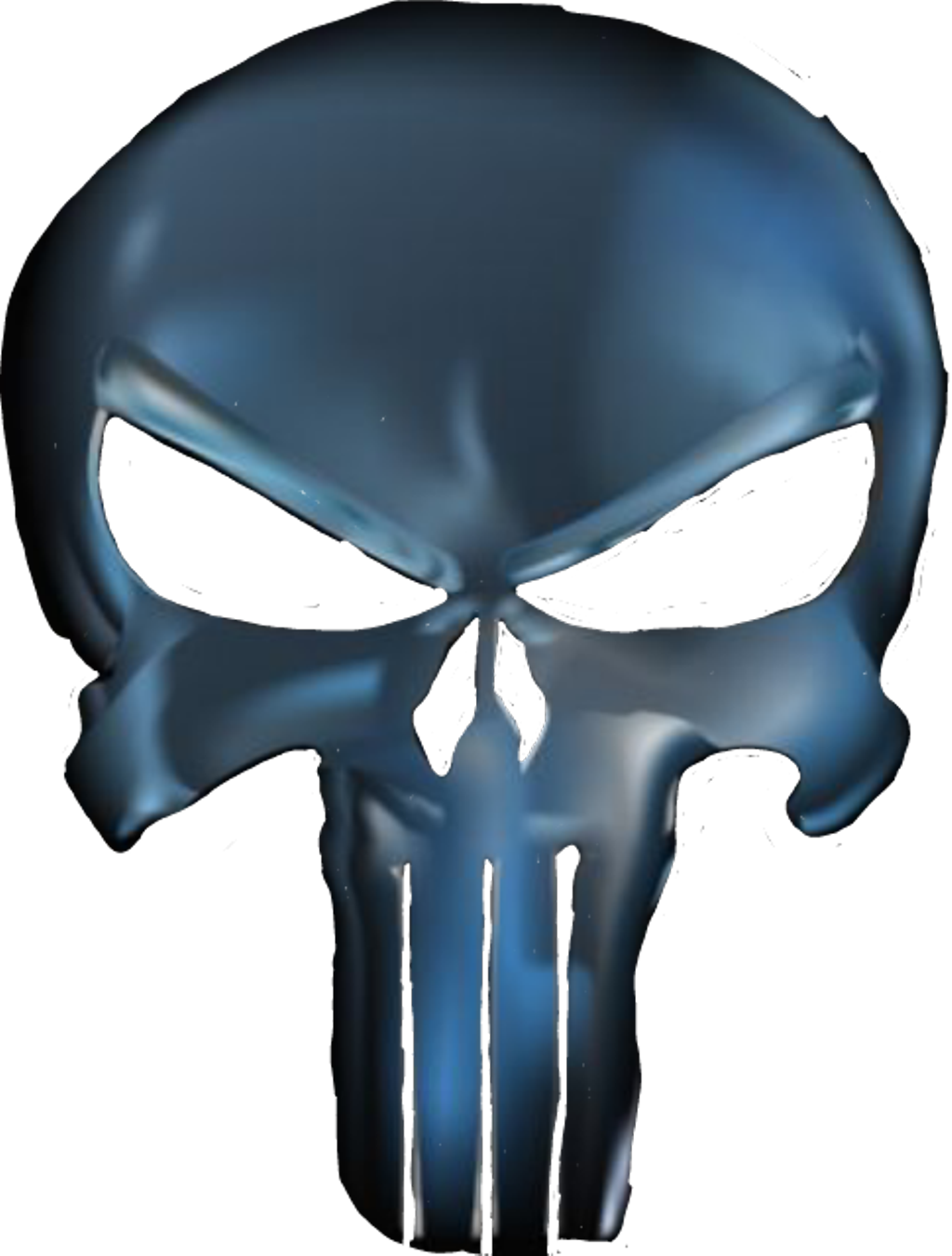 Punisher Sticker - Skull (1024x1351), Png Download