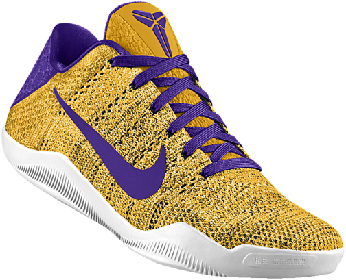 Nike Kobe 11 Id - Kobe Shoes Laker Colors (630x630), Png Download