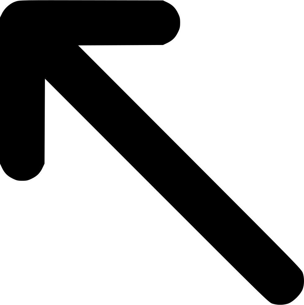 Top Left Arrow Vector Navigation Comments - Top Left Arrow Symbol (980x982), Png Download