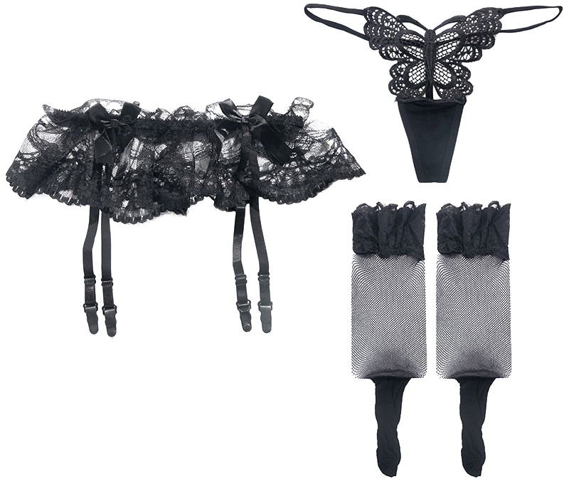 Download Confused Sexy Lace Garter Sling Stockings Fishnet Stockings Mask Png Image With No Background Pngkey Com