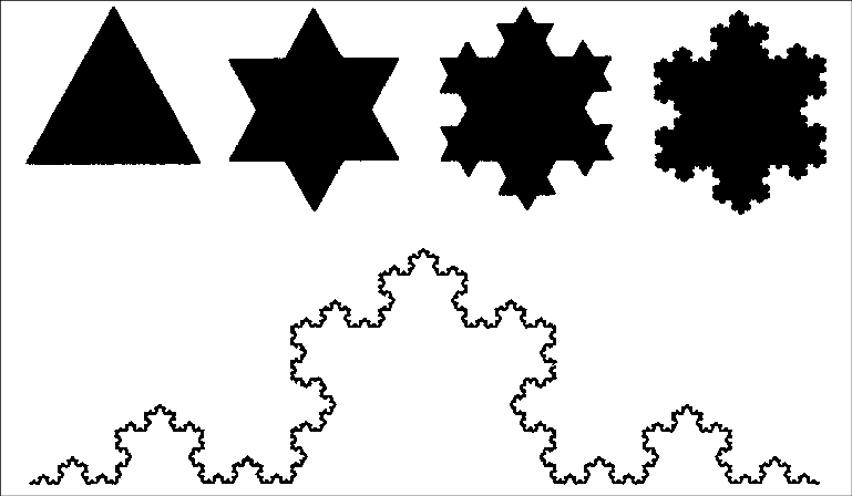 To The Sides Of An Equilateral Triangle, Add Replicas - Koch Snowflake (769x448), Png Download