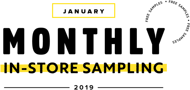 2019 January Monthly Instore Sampling - Graphics (1000x416), Png Download