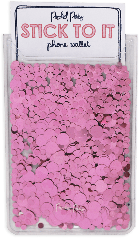 Stick To It Rose Gold Confetti Phone Card Holder - Nail Polish (1200x1200), Png Download