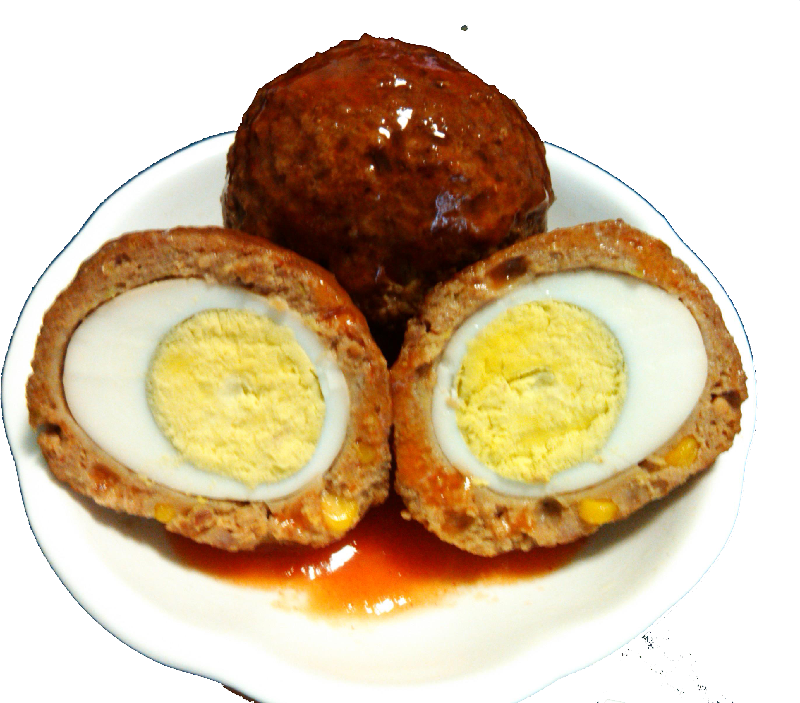 Lions Head Meatball Scotch Egg Chinese Cuisine - Fritter (3200x2400), Png Download