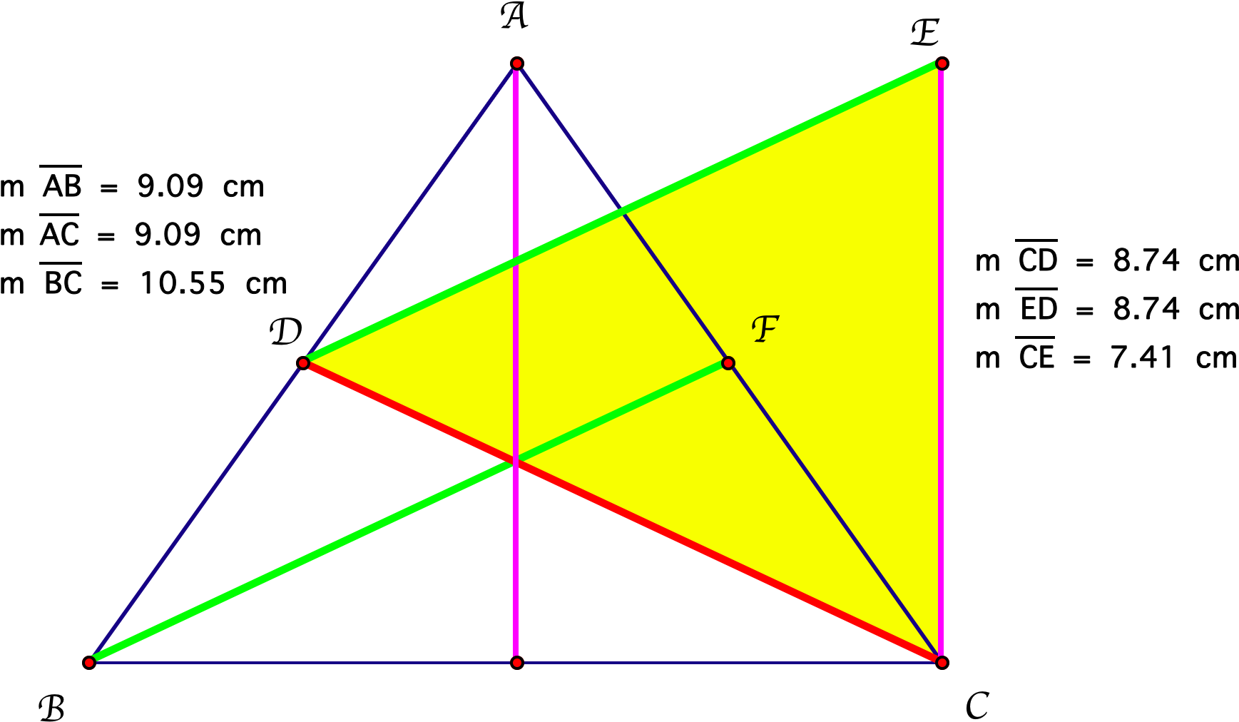 Hence, We Now Know That The Triangle That Was Constructed - Triangle (1836x1144), Png Download