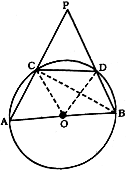 Δocd Is An Equilateral Triangle - Circle (544x723), Png Download