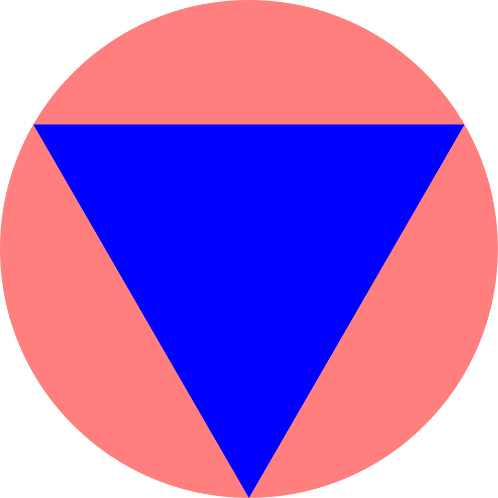 Equilateral Triangle With Eircumradius - Obrona Cywilna (1024x1024), Png Download