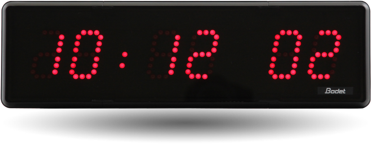 Bodet Led Style Clocks - Led Display (1000x386), Png Download