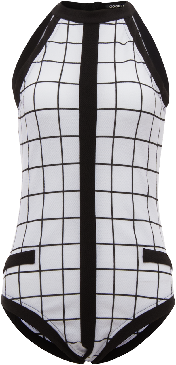 Window Pane Bodysuit - Competitive Swimwear (1400x1400), Png Download