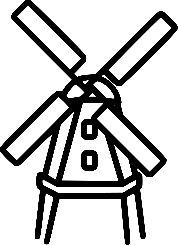 Png File - กังหัน ลม ลาย เส้น (712x980), Png Download