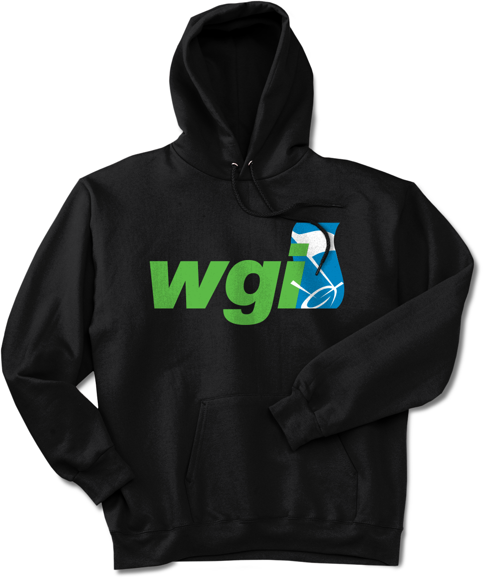 Wgi Black Hoodie - Winter Guard International (1200x1200), Png Download