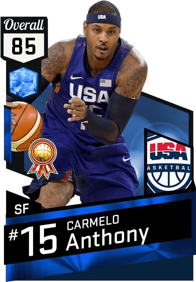 Carmelo Anthony - Jamal Crawford Nba 2k17 (651x941), Png Download