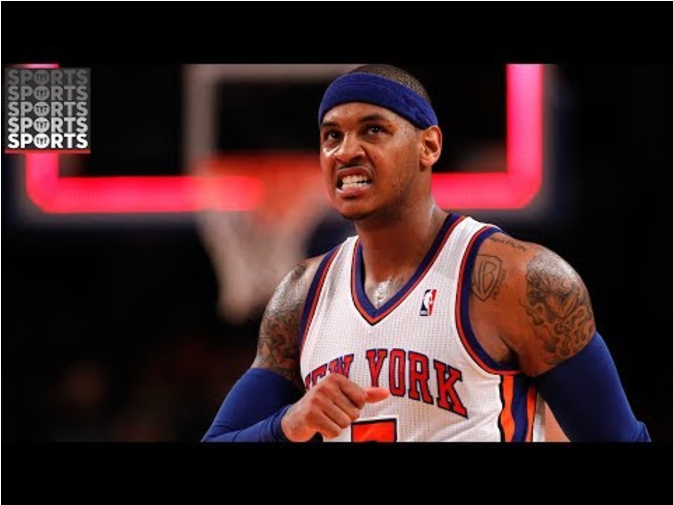 Espn Ranked Carmelo Anthony Behind Lonzo Ball And People - New York Knicks (896x504), Png Download