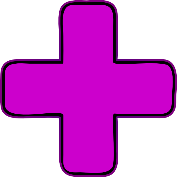 Plus Sign Purple Png (600x598), Png Download