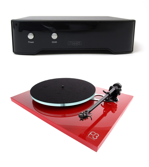 Rega Planar 3 Turntable Red With Neo Power Supply - Planar 3 (800x800), Png Download