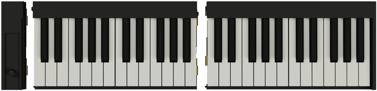 The Portable Piano Keyboard - Piano De Voyage (1355x400), Png Download