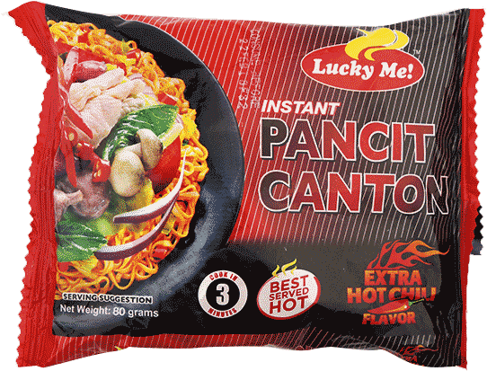 Extra Hot Chili - Lucky Me Noodles (600x600), Png Download