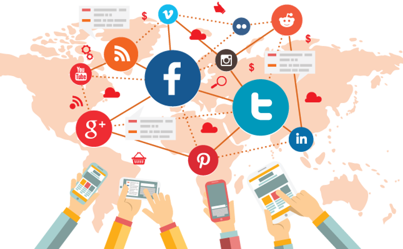 Marketing Social - Social Media Transparent (784x484), Png Download